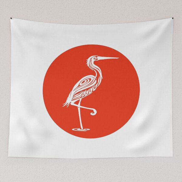 Item preview, White Stork and Red Sun designed and sold by Jeallan Designs.
