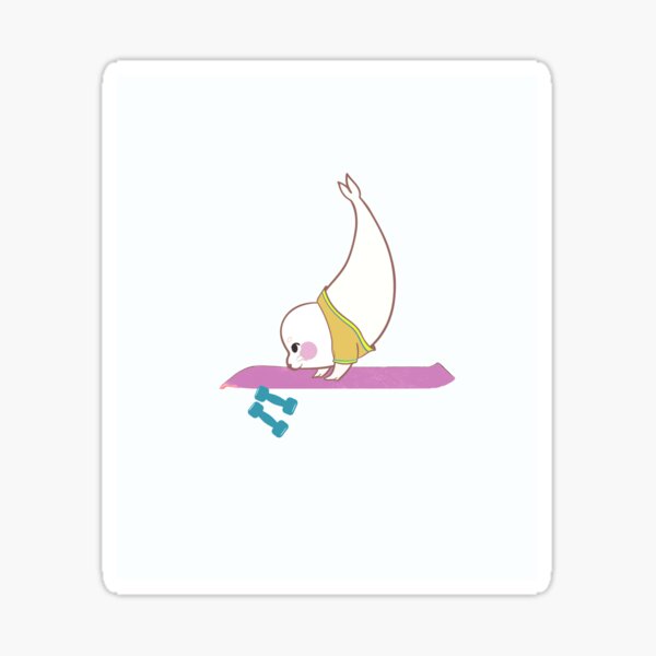 Item preview, A seal doing yoga to lose weight designed and sold by Meao Lolo.