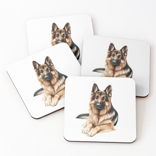 Item preview, German shepherd lying dog designed and sold by gringourmand.
