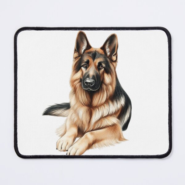 Item preview, German shepherd lying dog designed and sold by gringourmand.