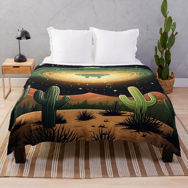Item preview, UFO above the Cactus Dessert designed and sold by Puristock.