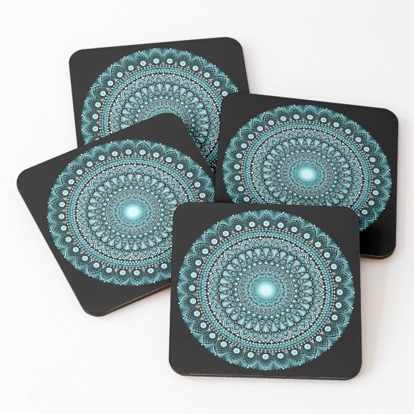 Item preview, Teal dot mandala  designed and sold by Aakanksha97.