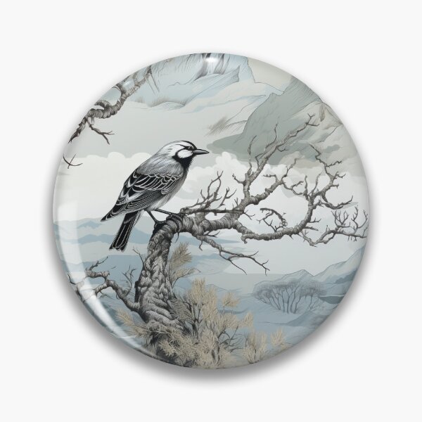 Item preview, Bird with Mountain View, Bird, Animal, Bird with Landscape designed and sold by puppynpaw.