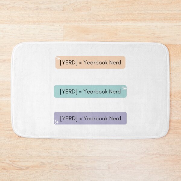 Item preview, YERD = Yearbook Nerd Pack designed and sold by festivalzone.
