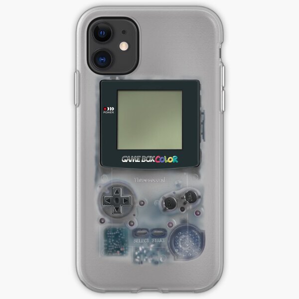 Classic transparent white grey mini video games iPhone Soft Case