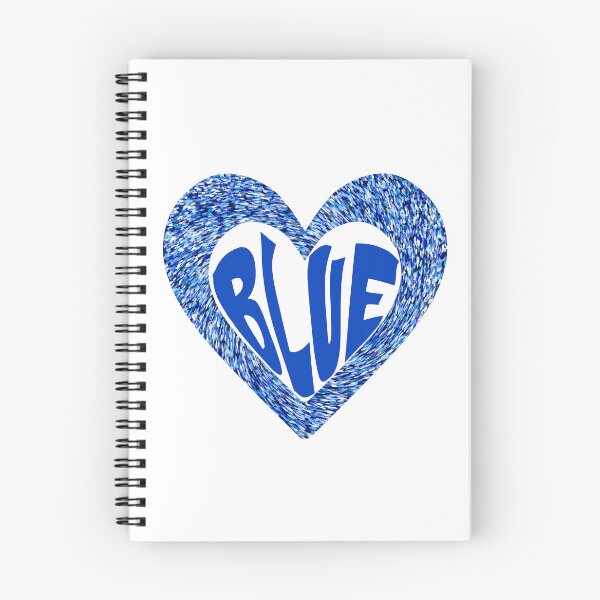 Item preview, blue crystal heart blue typography designed and sold by TheMillusion.