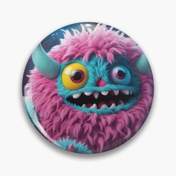 Item preview, funny fluffy monster, kawaii, 80s designed and sold by Mauswohn.