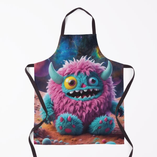 Item preview, funny fluffy monster, kawaii, 80s designed and sold by Mauswohn.