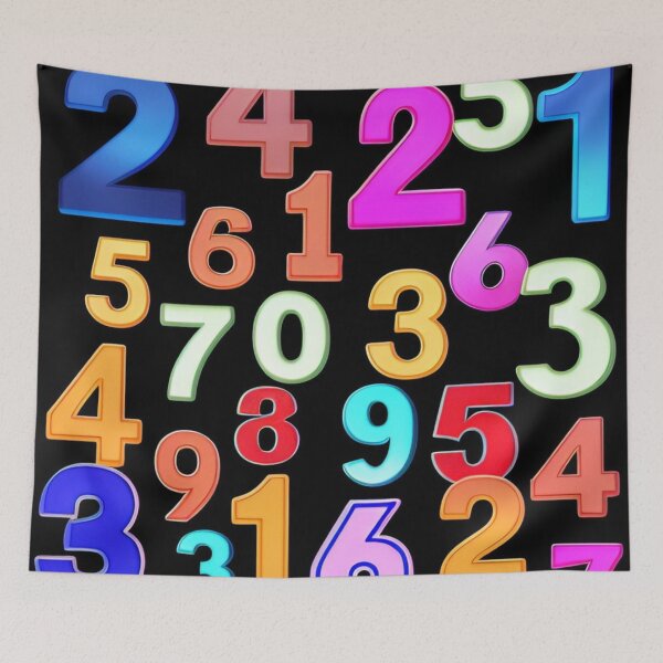 Item preview, Rainbow Calculus Numbers Pattern. designed and sold by Giulivo Store Graphic.