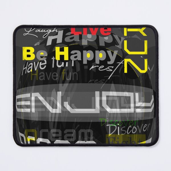 Item preview, Laugh, live, run, be happy, have fun, rest, enjoy, dream, discover, fight, breathe fresh air, smile, love designed and sold by ROUGHSEA.
