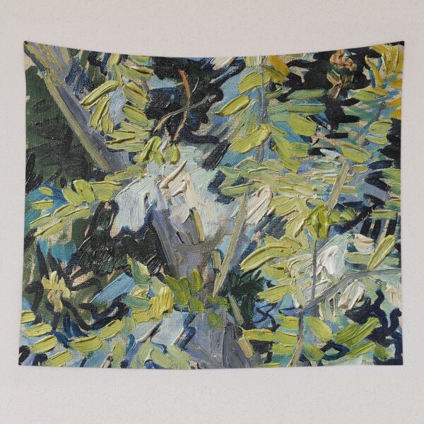 Item preview, Tree Branch with Leaves Oil Painting designed and sold by Natalie du Plessis.