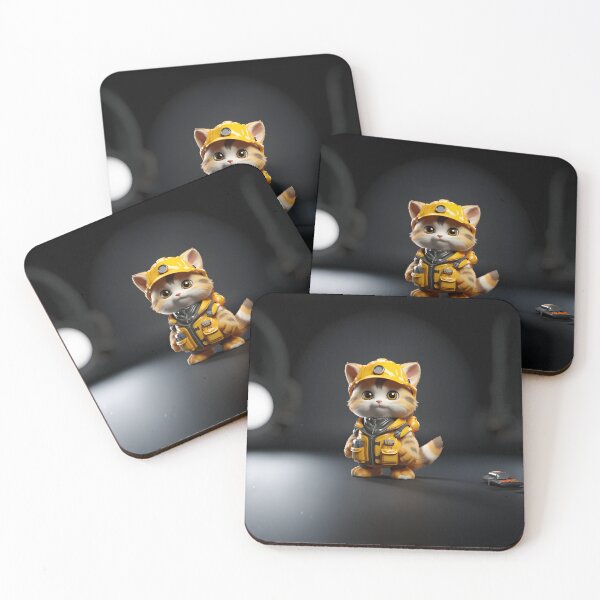 Item preview, Catwithhardhats Cat Worker designed and sold by RosmirStore.