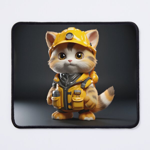 Item preview, Catwithhardhats Cat Worker designed and sold by RosmirStore.