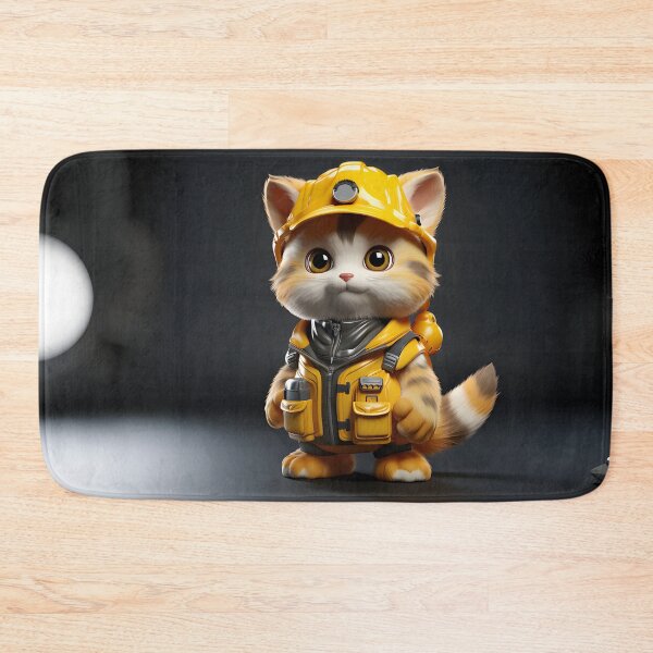 Item preview, Catwithhardhats Cat Worker designed and sold by RosmirStore.
