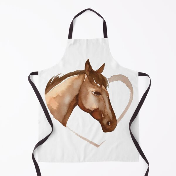 Item preview, Heartfelt Equine Elegance: Horse Head in Love. designed and sold by digitaldraw4you.