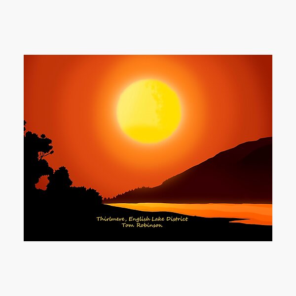 Item preview, Thirlmere, English Lake District designed and sold by LakelandDrawing.