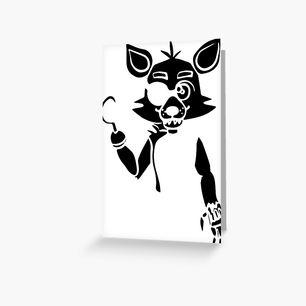 Five Nights At Freddys Fnaf Toy Foxy Greeting Card By Pinelemon