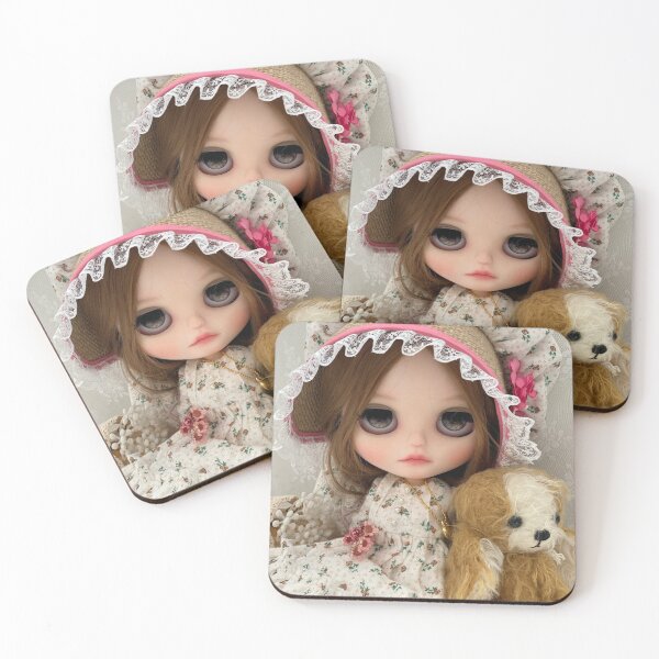 Item preview, sun bonnet Blythe Doll and pet puppy dog  designed and sold by jennylovesbenny.