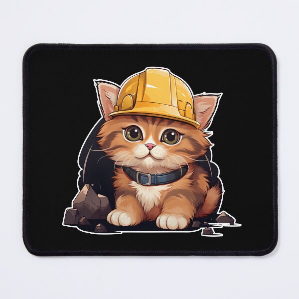 Item preview, Catwithhardhats Cat Worker designed and sold by RosmirStore.