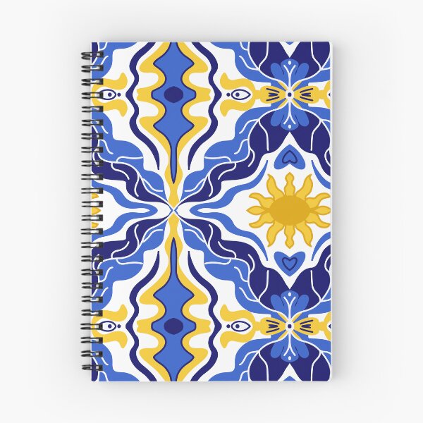 Item preview, Majolica Ceramic pattern blue yellow  designed and sold by Lucia-Fox.