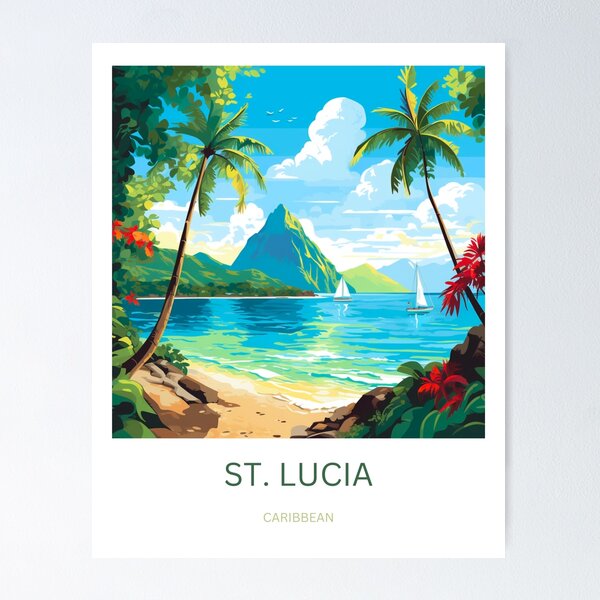 Artikel-Vorschau von St. Lucia, Karibik, designt und verkauft von andreipopescu.