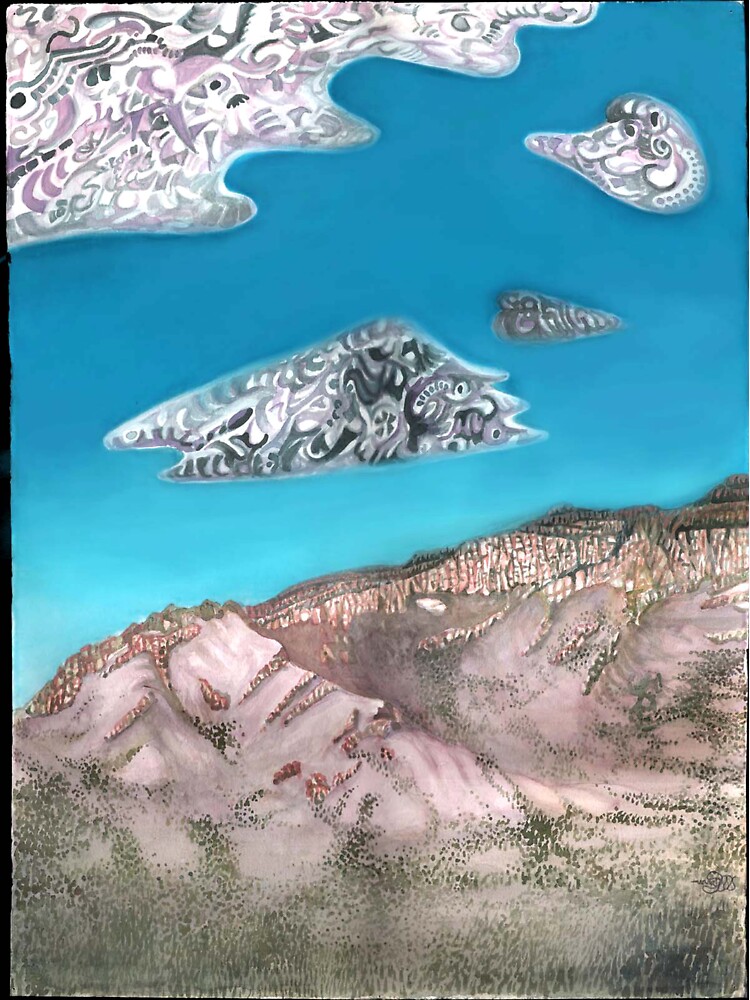 Thumbnail 3 of 3, Sticker, Watermellon Mountain designed and sold by Davol White.