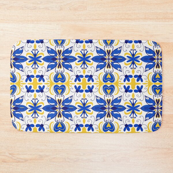 Item preview, Copy of Majolica Ceramic pattern blue yellow  designed and sold by Lucia-Fox.