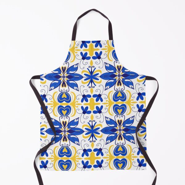 Item preview, Copy of Majolica Ceramic pattern blue yellow designed and sold by Lucia-Fox.