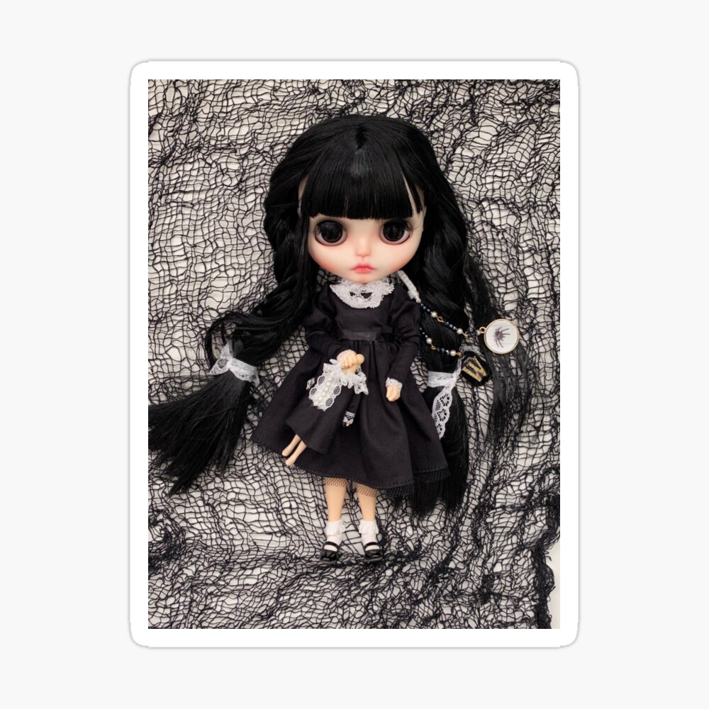 Wednesday Adams Blythe Doll Art Print for Sale by jennylovesbenny