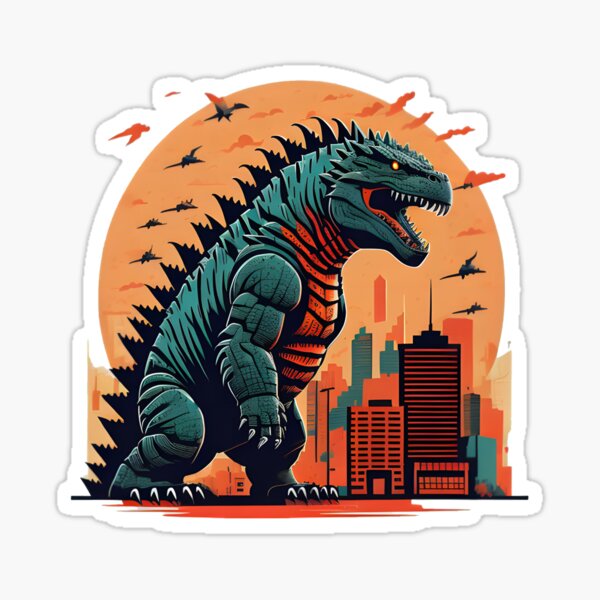 Godzilla King 0.1 Sticker for Sale by Dreamy-Spirit