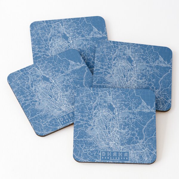 Item preview, Dhaka City Map of Bangladesh - Blueprint designed and sold by deMAP.
