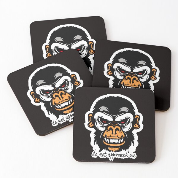 Item preview, Don't come near me, predatory monkey  designed and sold by Shadyshoo.