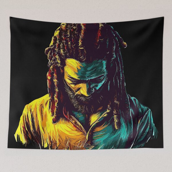 Item preview, Rasta Jamaica man designed and sold by TomFrontierArt.