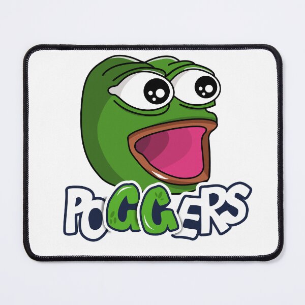 Item preview, Poggers GG Twitch emote Pepe the frog  designed and sold by therustyart.