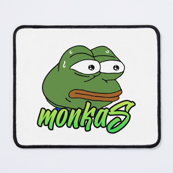 Item preview, MonkaS twitch pepe frog emoticon designed and sold by therustyart.