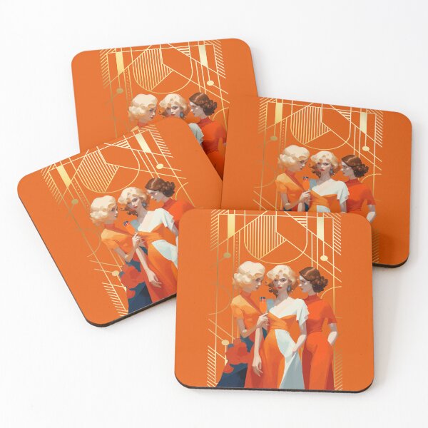Item preview, Three art deco women designed and sold by CatCoconut-Art.