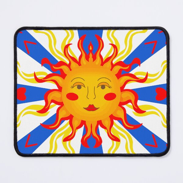 Item preview, Sun of mystery Majolica Ceramic pattern blue red  designed and sold by Lucia-Fox.