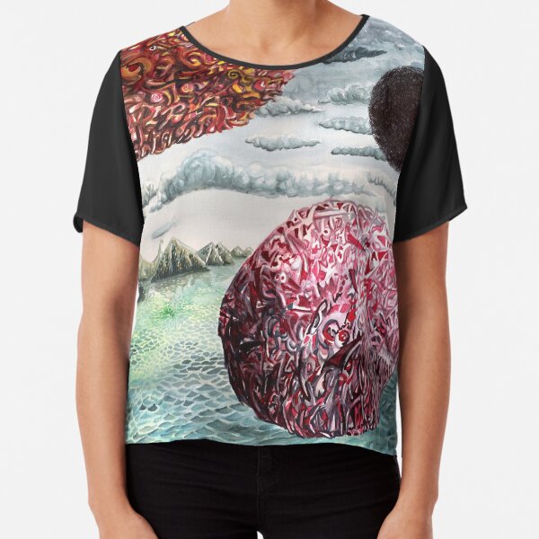 Three Worlds Chiffon Top