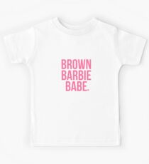 Brown Barbie Babe Kids Tee