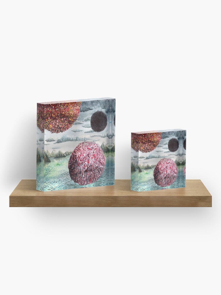 Alternate view of Three Worlds Acrylic Block