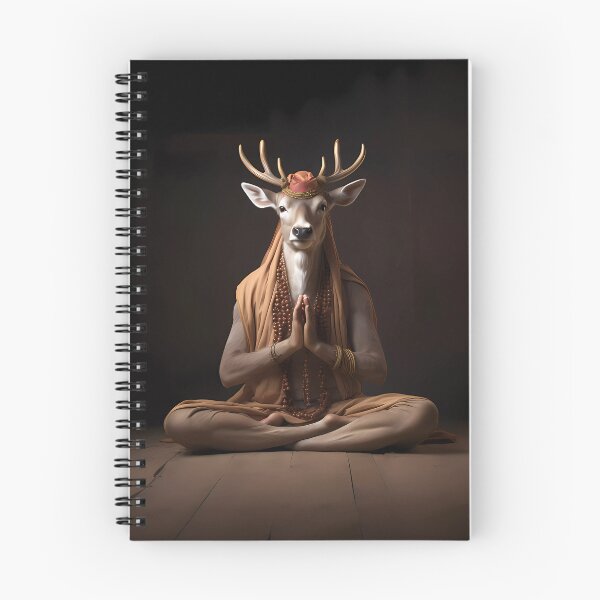 Item preview, deer meditation designed and sold by the99thstudio.