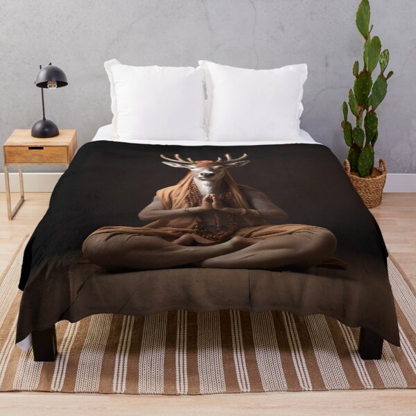 Item preview, deer meditation designed and sold by the99thstudio.