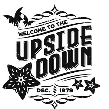 Artwork thumbnail, Stranger Things Welcome to the Upside Down Dark Retro Sign by wolfkin-design