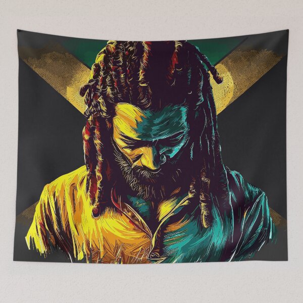 Item preview, Rasta Jamaica man designed and sold by TomFrontierArt.