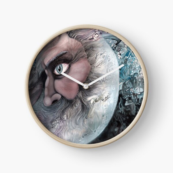 Moon in Man by Davol White Clock