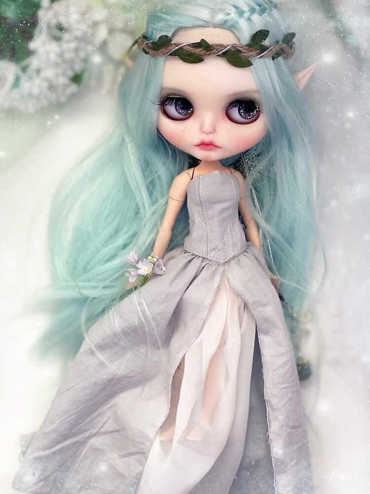 Blue Fairy Elfin Blythe Doll Photographic Print for Sale by
