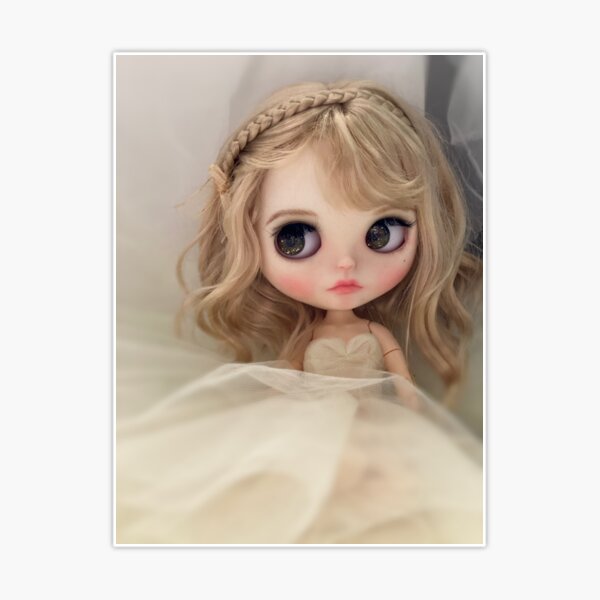 Custom Blythe Doll - Candice by Jenny Lee of Jennylovesbenny Sticker for  Sale by jennylovesbenny