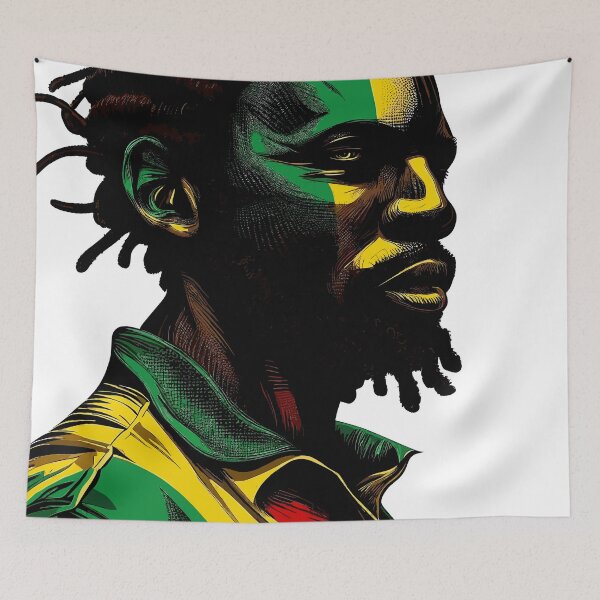 Item preview, Rasta Jamaica man designed and sold by TomFrontierArt.