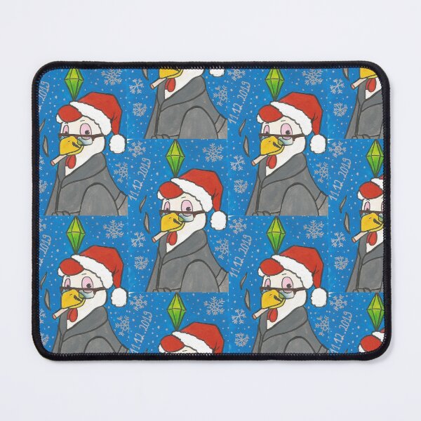 Item preview, Christmas rooster in a gray bathrobe designed and sold by Anmioma.