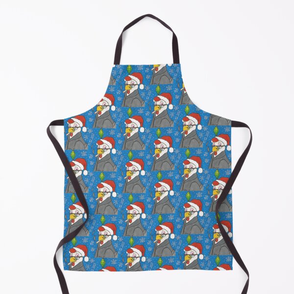 Item preview, Christmas rooster in a gray bathrobe designed and sold by Anmioma.